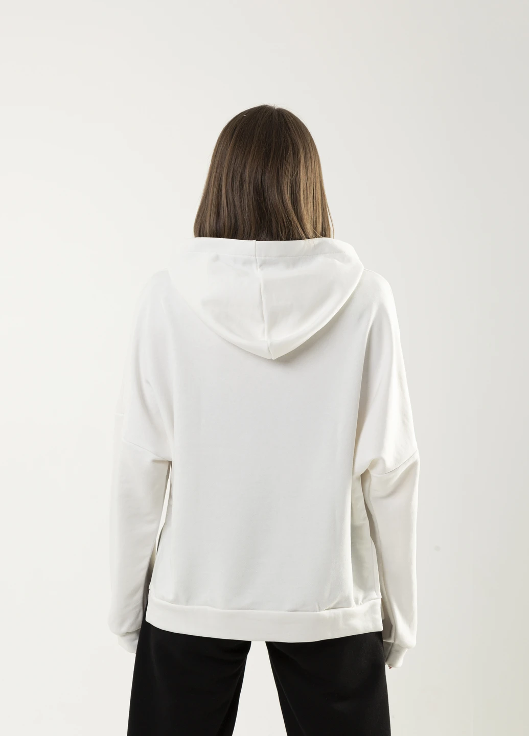 Худі жіноче "Slit" Oversize молочний Intruder (229691488)