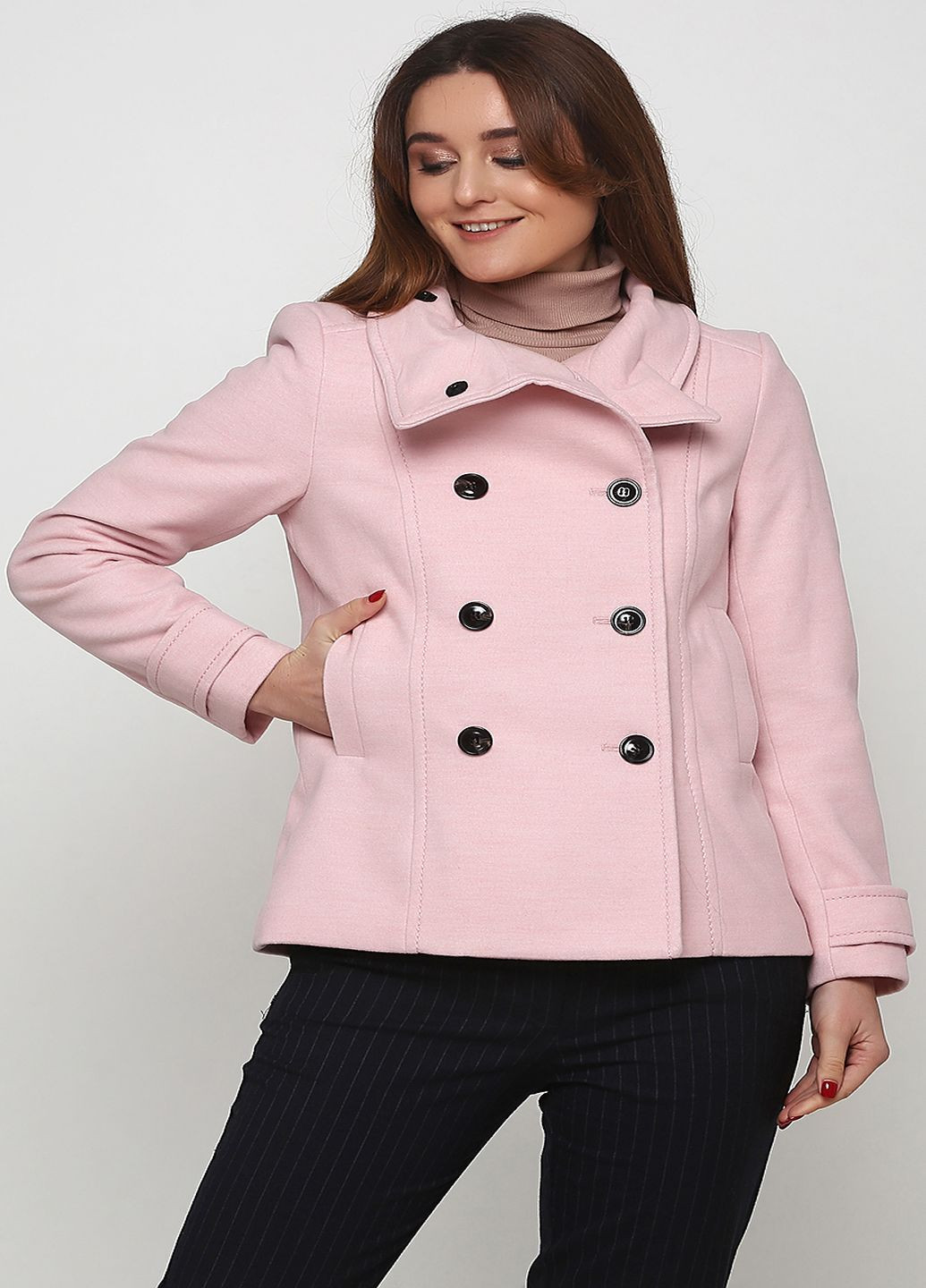 Розовая демисезонная пальто H&M