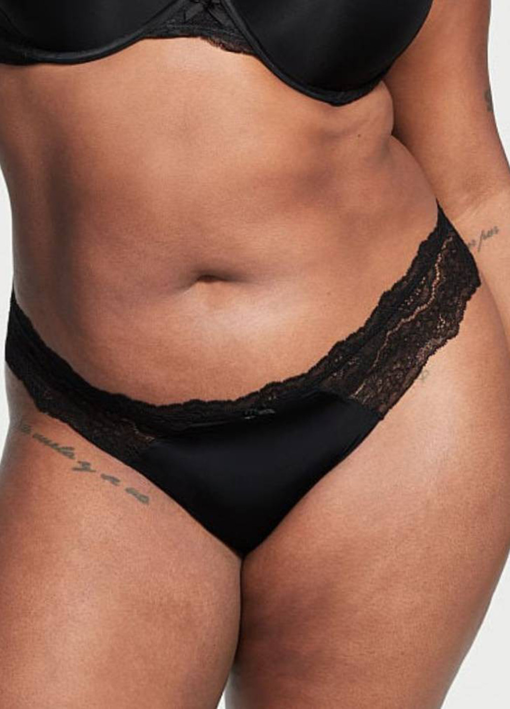 Чорний демісезонний комплект (бюстгальтер, трусики) Victoria's Secret