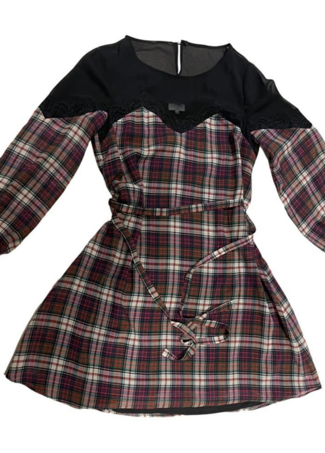 Комбінована кежуал сукня Claudie Pierlot в клітинку