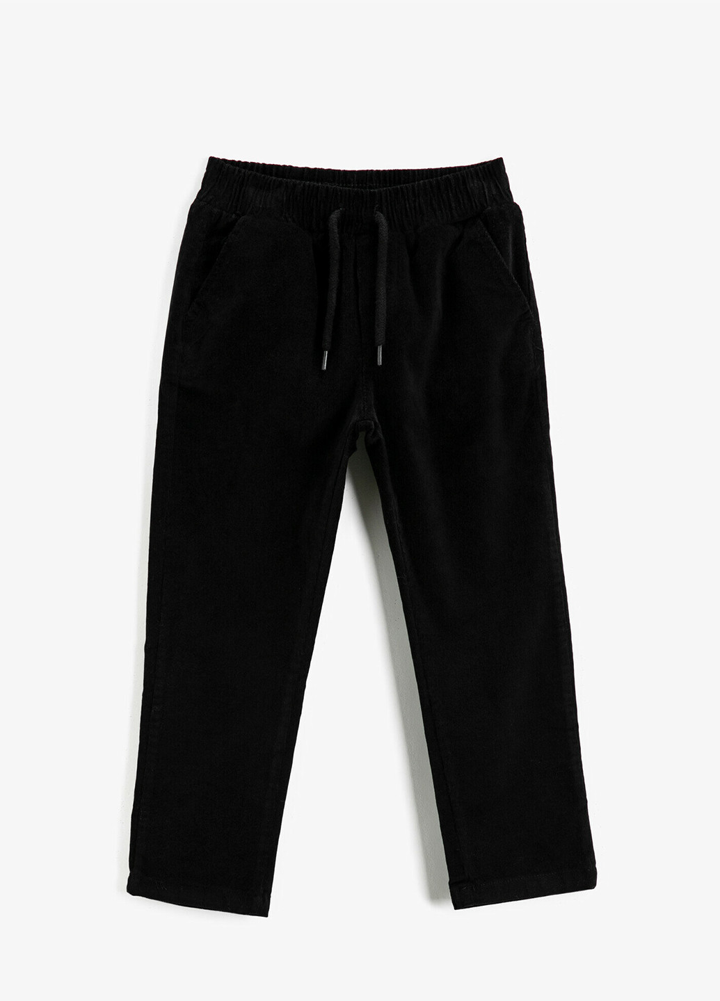 Черные кэжуал демисезонные брюки прямые KOTON