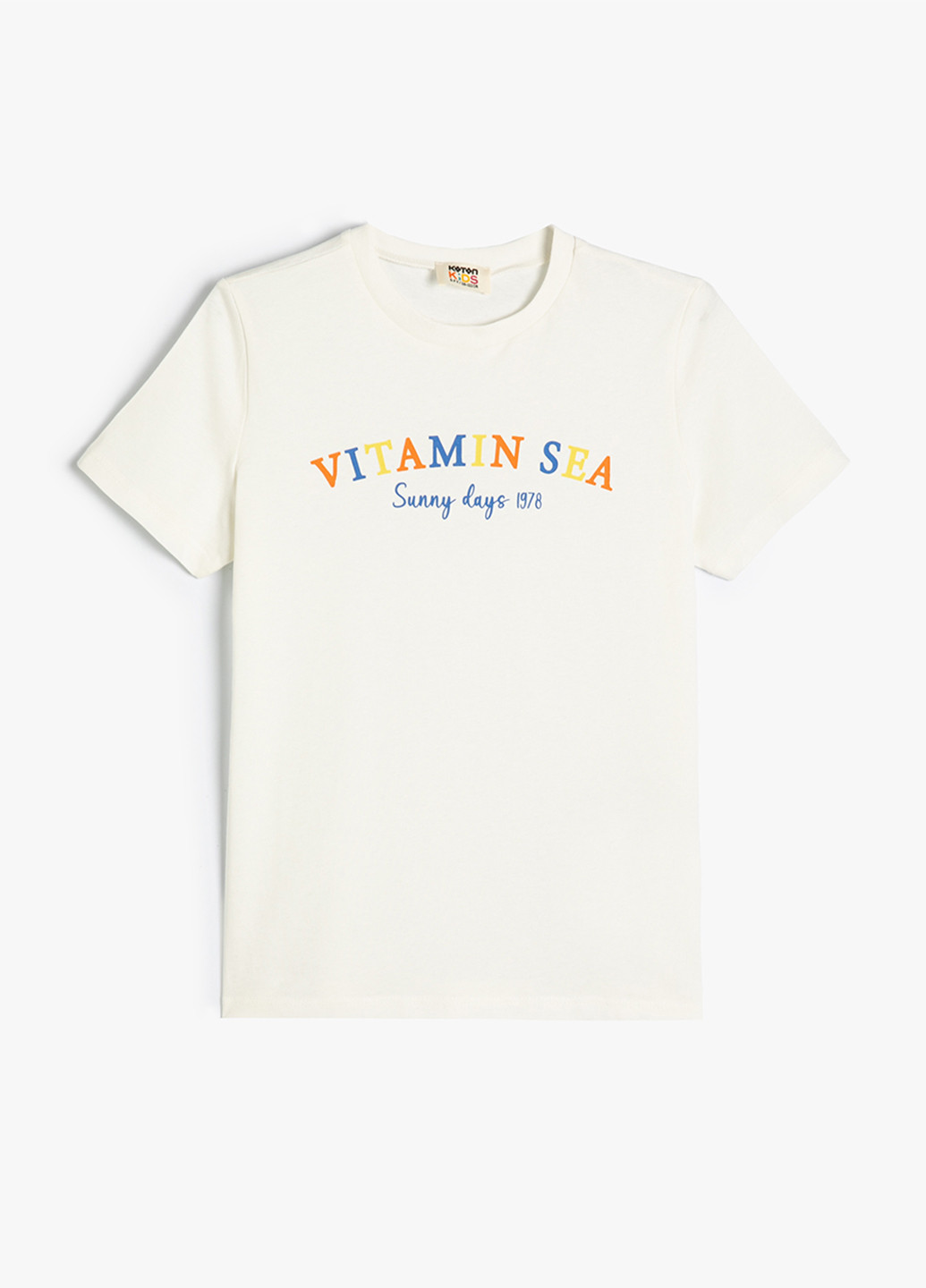 Белая летняя футболка KOTON