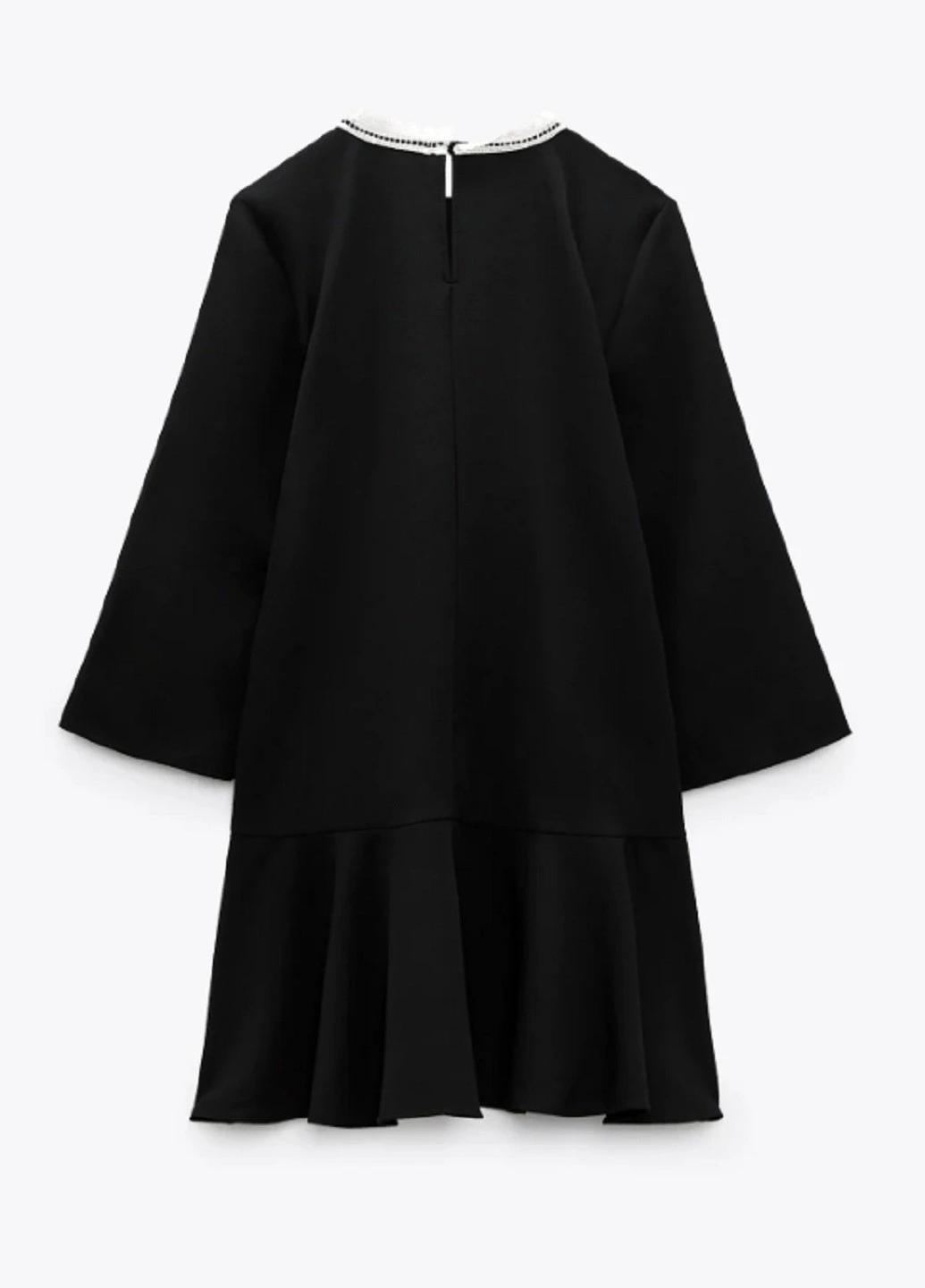 Черное кэжуал платье Zara однотонное