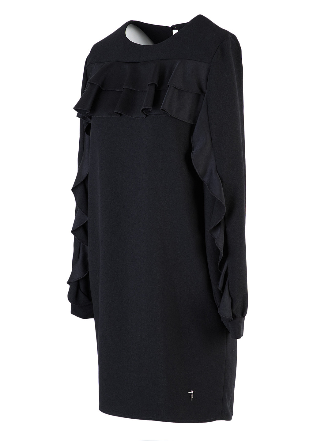 Черное кэжуал платье Trussardi Jeans однотонное