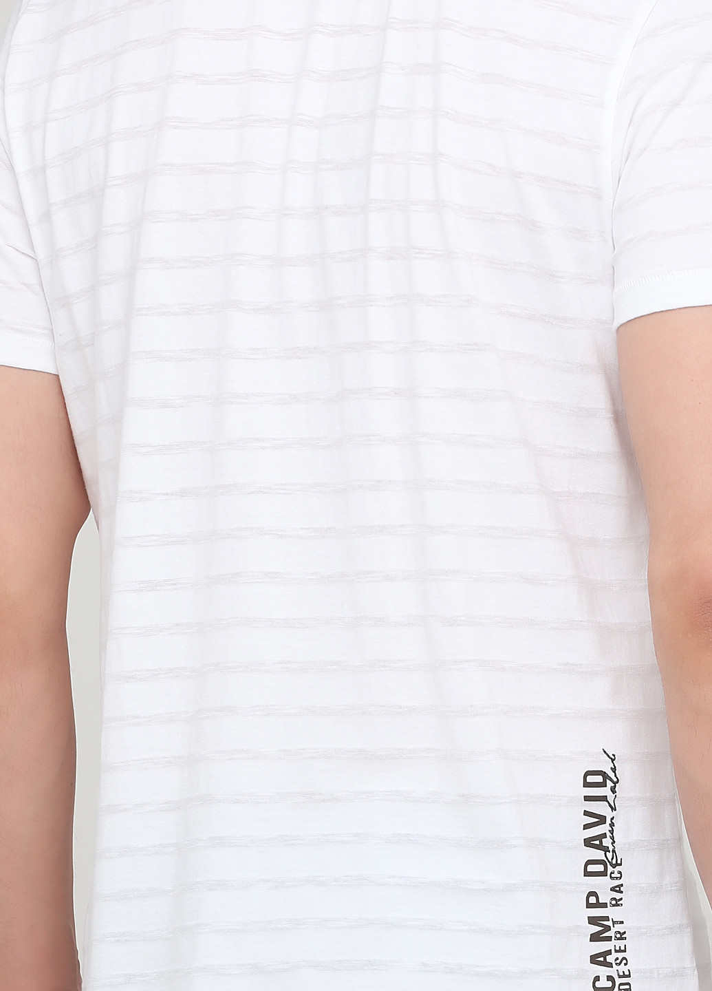 Белая футболка-поло для мужчин Camp David с надписью
