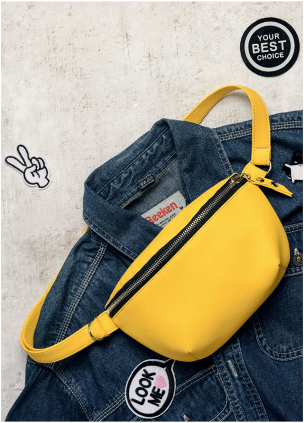 Женская сумка на пояс (бананка) 24х4х15 см Sambag (210476008)