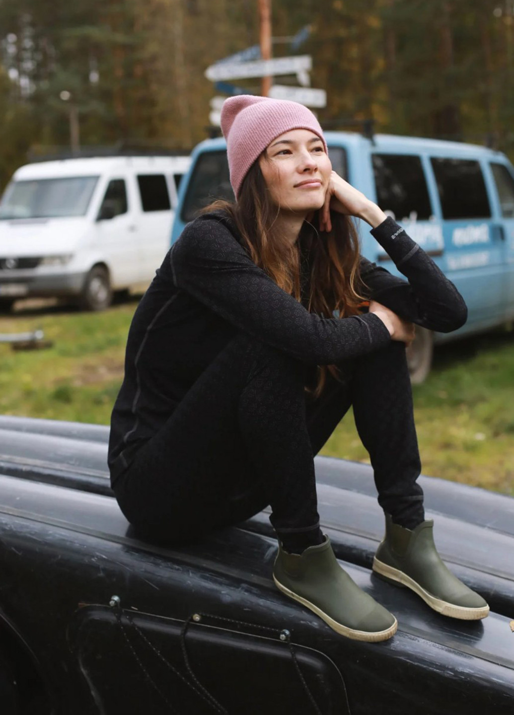 Черные демисезонные леггинсы Thermowave