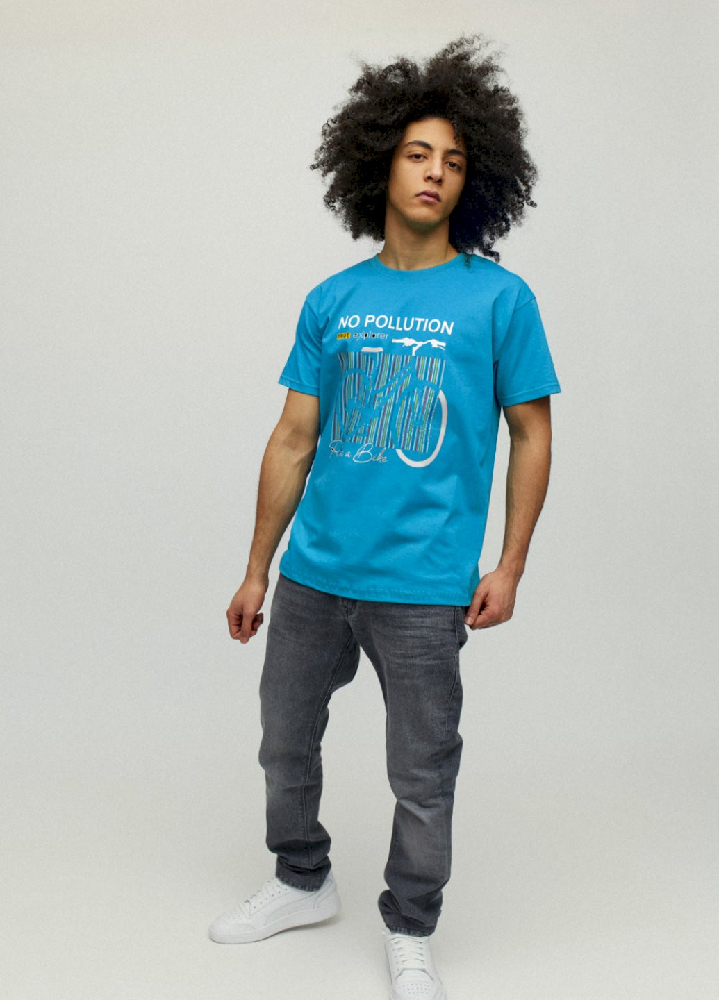 Світло-синя футболка чоловіча YAPPI