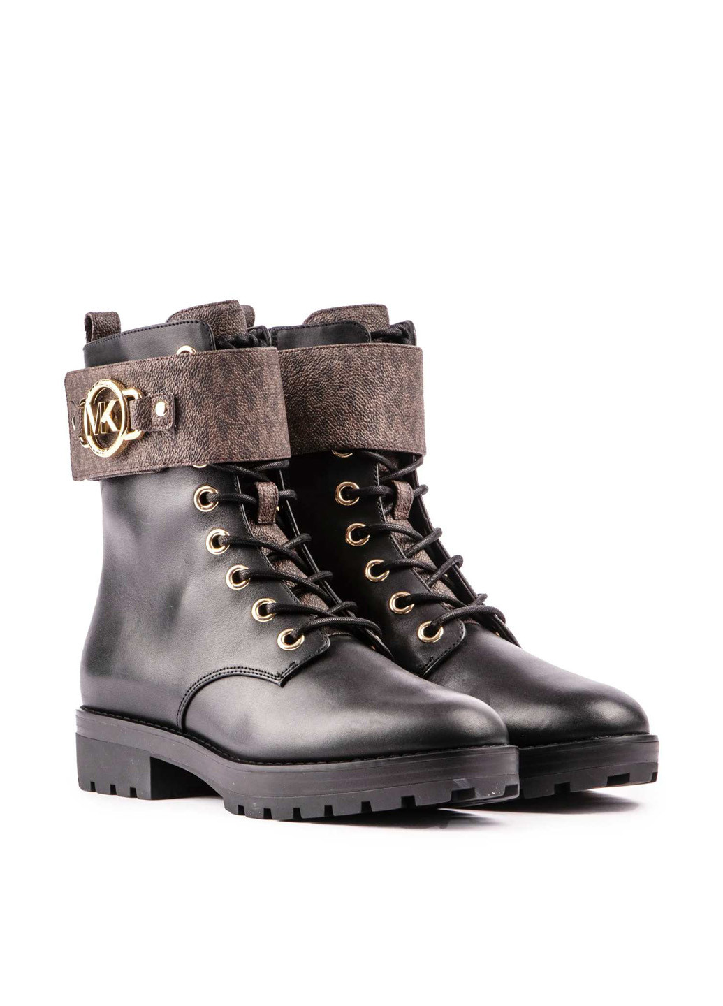 Осенние ботинки берцы Michael Kors с логотипом из искусственной кожи