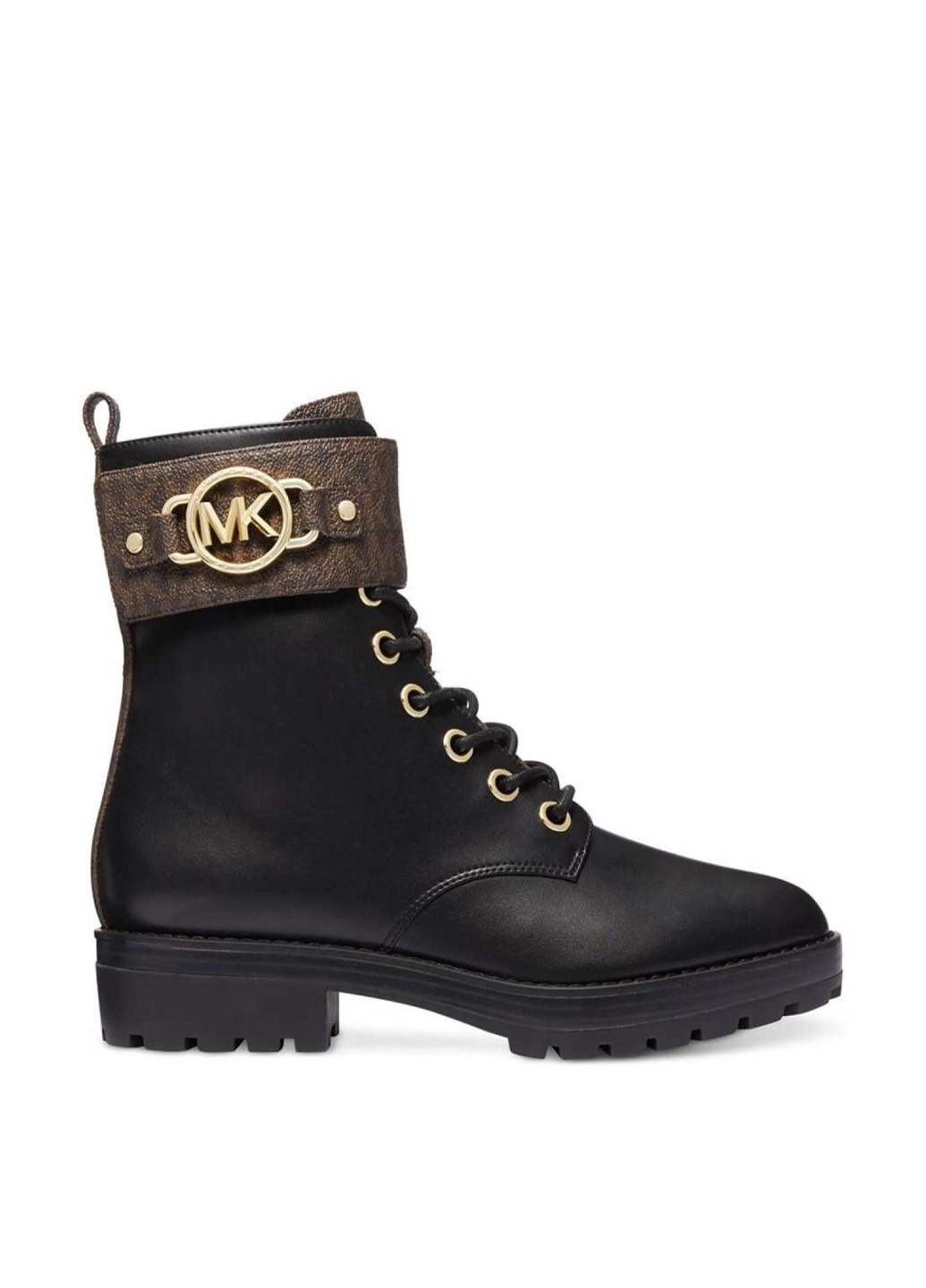 Осенние ботинки берцы Michael Kors с логотипом из искусственной кожи