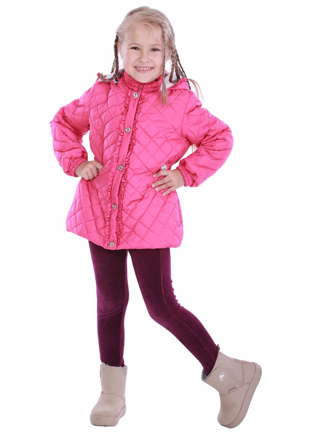 Малинова демісезонна куртка Kat