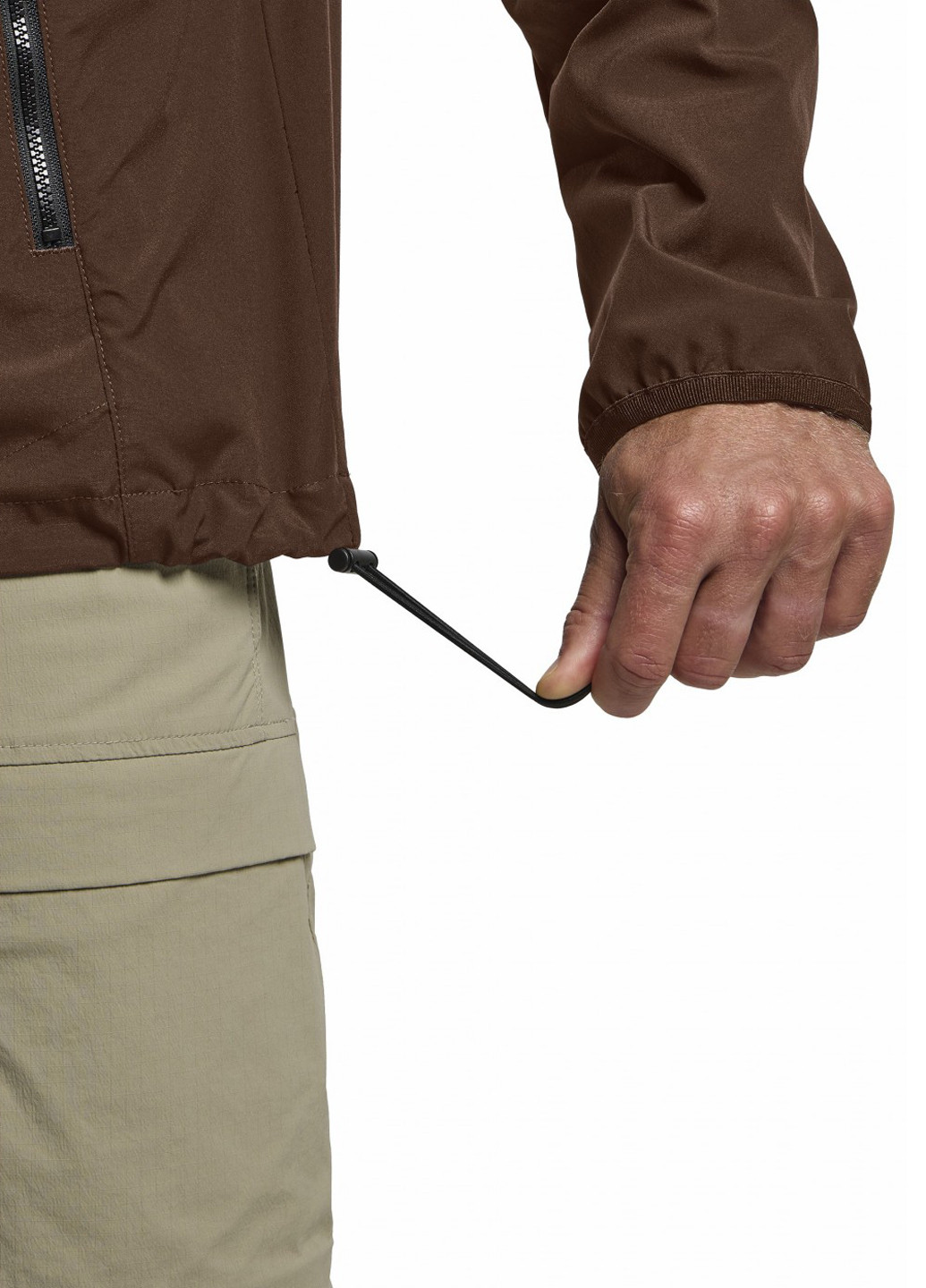 Коричневая демисезонная ветровка Jack Wolfskin TERRACADE JKT M