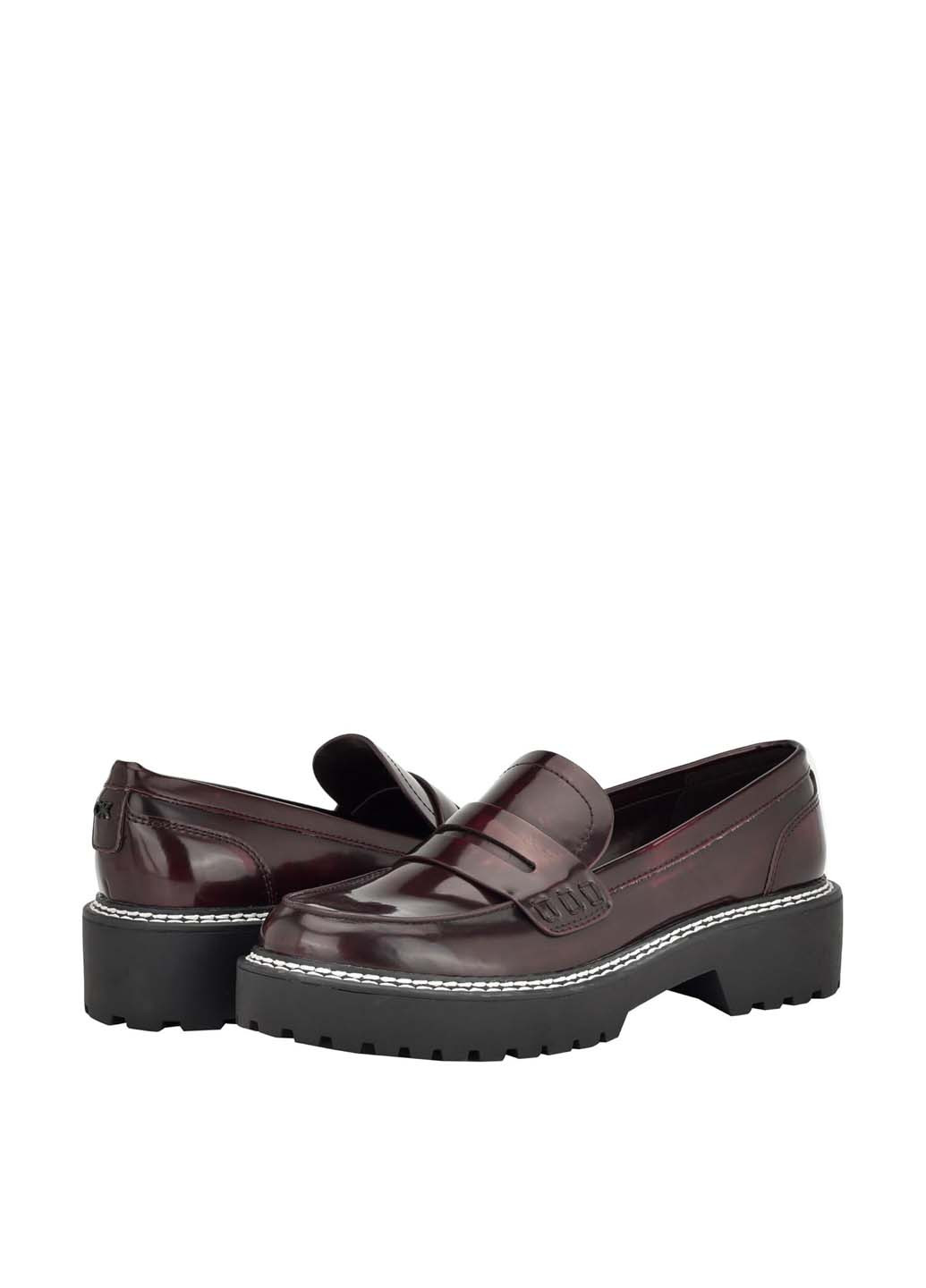 Calvin Klein Туфлі лофери бордовий з штучна шкіра, сша — демісезон (360894656)
