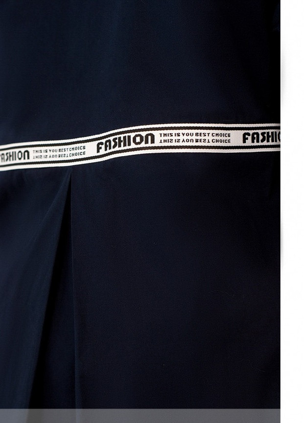 Темно-синее кэжуал платье женское Sofia с абстрактным узором