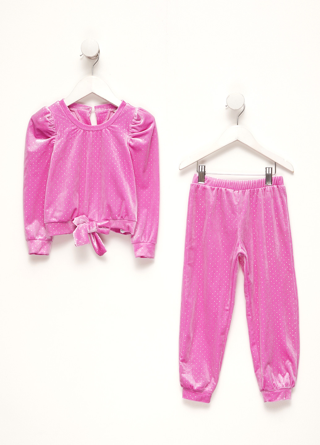 Рожевий демісезонний костюм (блуза, штани) брючний HABITUAL