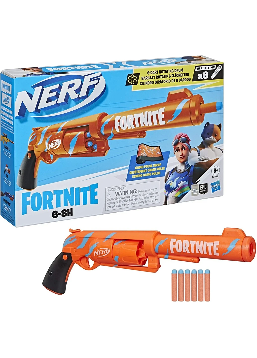Бластер - револьвер Fortnite 6-SH Фортнайт (F2678) Nerf (255254318)