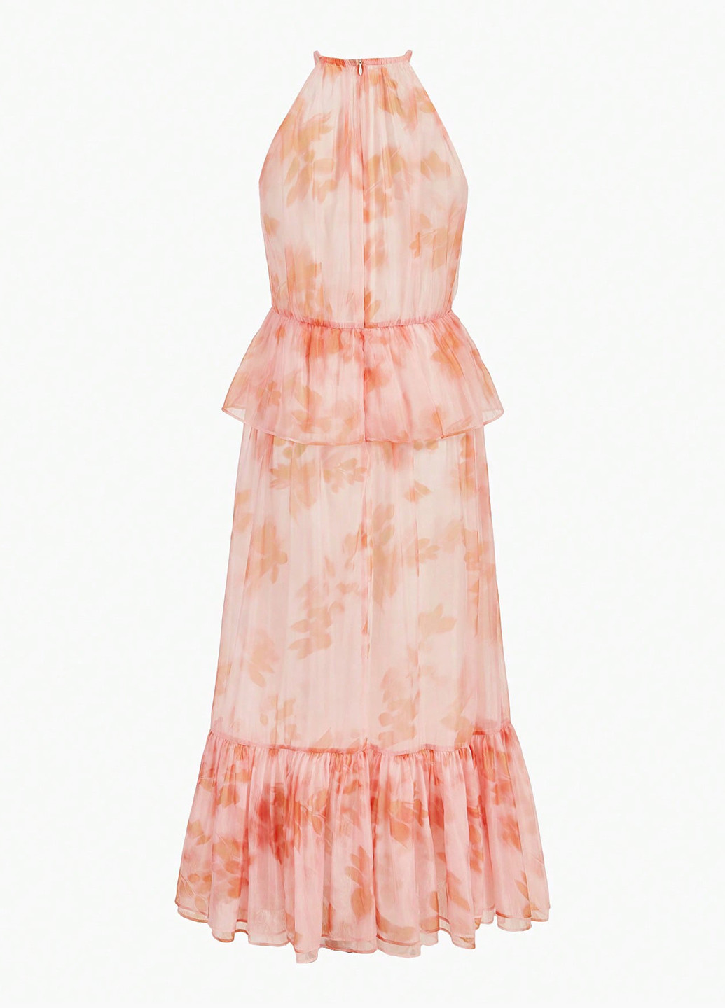 Світло-рожева святковий, кежуал сукня кльош SHEIN з квітковим принтом