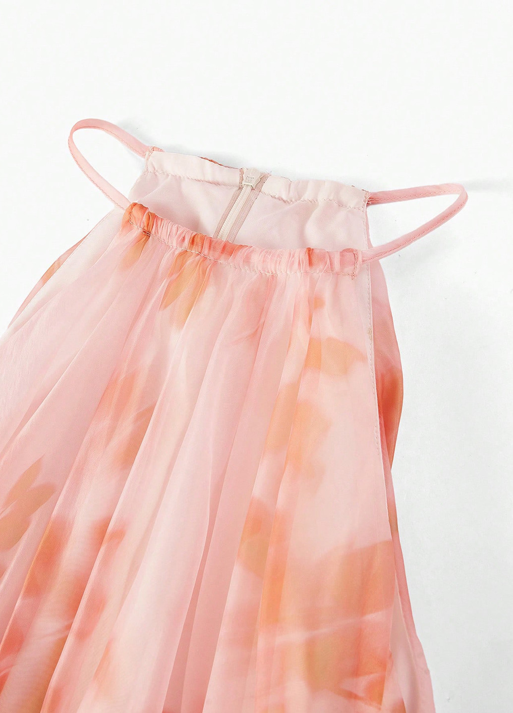 Світло-рожева святковий, кежуал сукня кльош SHEIN з квітковим принтом