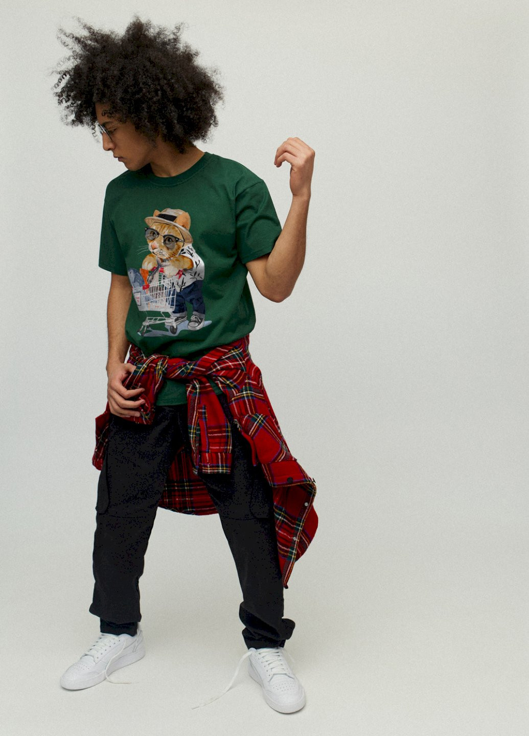 Темно-зеленая футболка мужская YAPPI