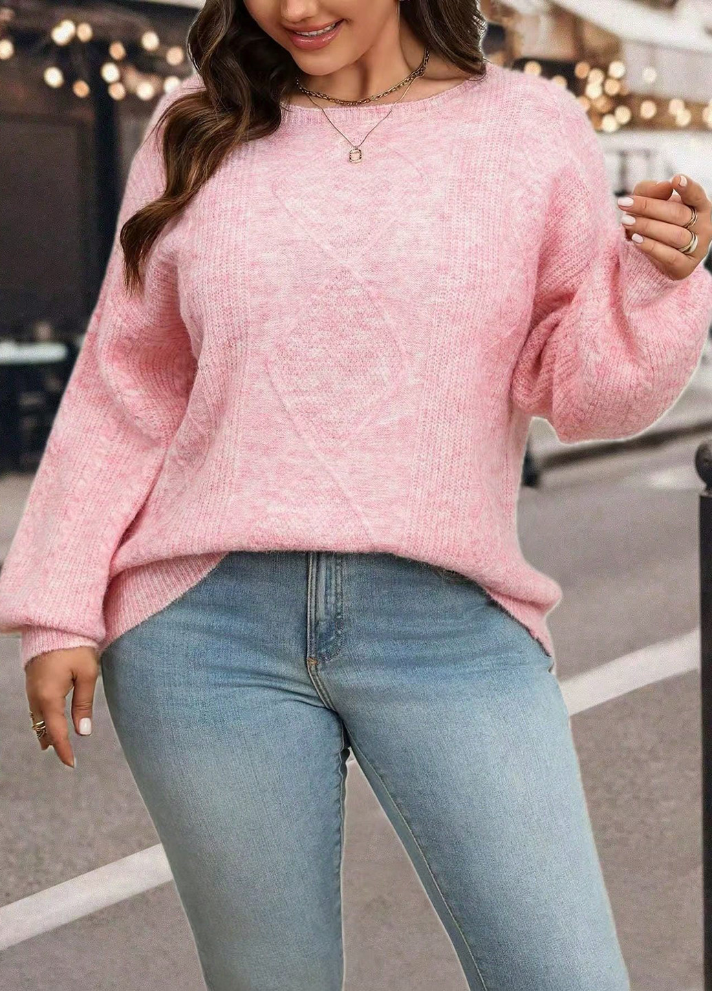 Рожевий демісезонний джемпер джемпер SHEIN