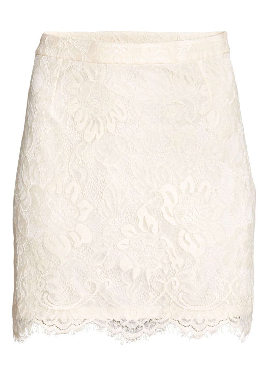 Белая кэжуал фактурная юбка H&M