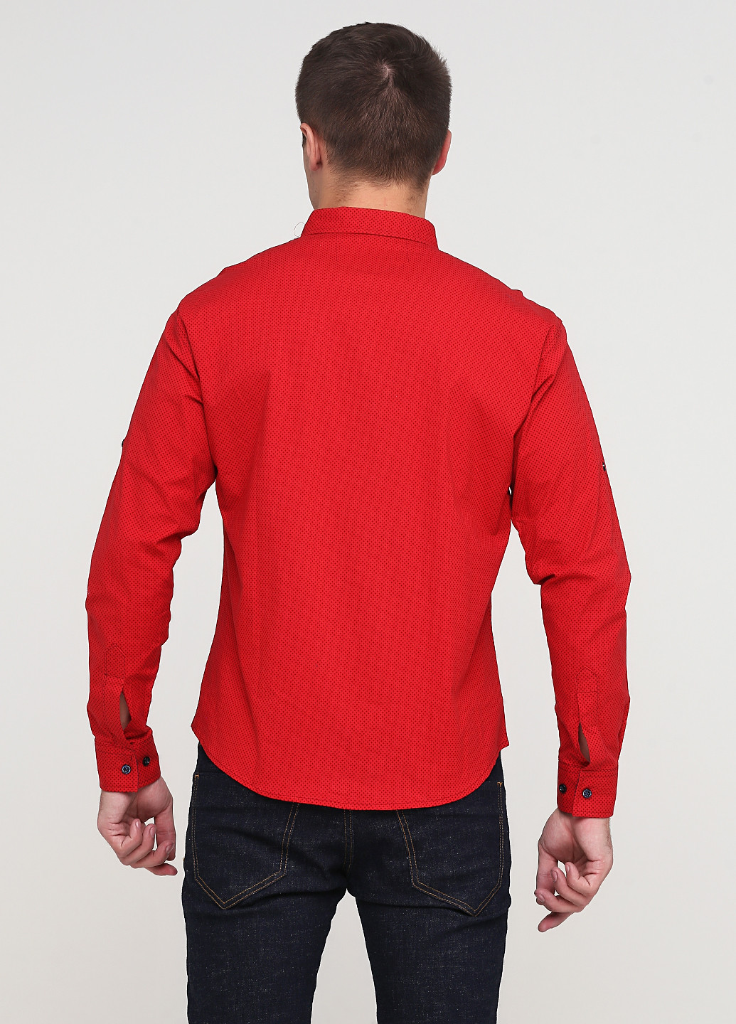 Красная рубашка однотонная Recobar