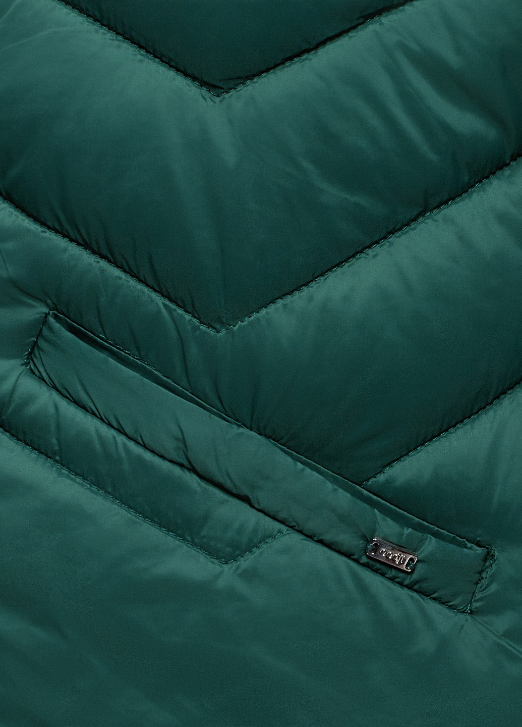 Зелена демісезонна куртка Oodji