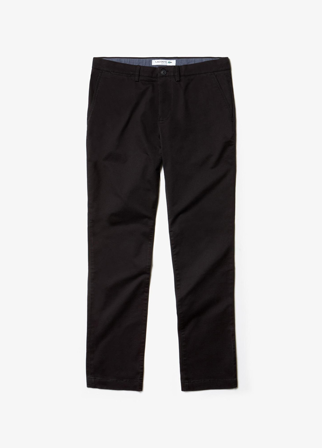 Черные кэжуал демисезонные прямые брюки Lacoste