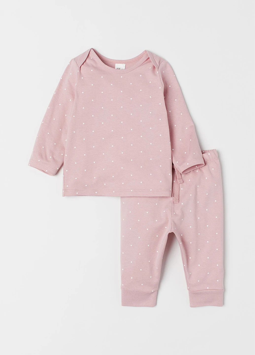 Рожевий демісезонний комплект (лонгслів, брюки) H&M