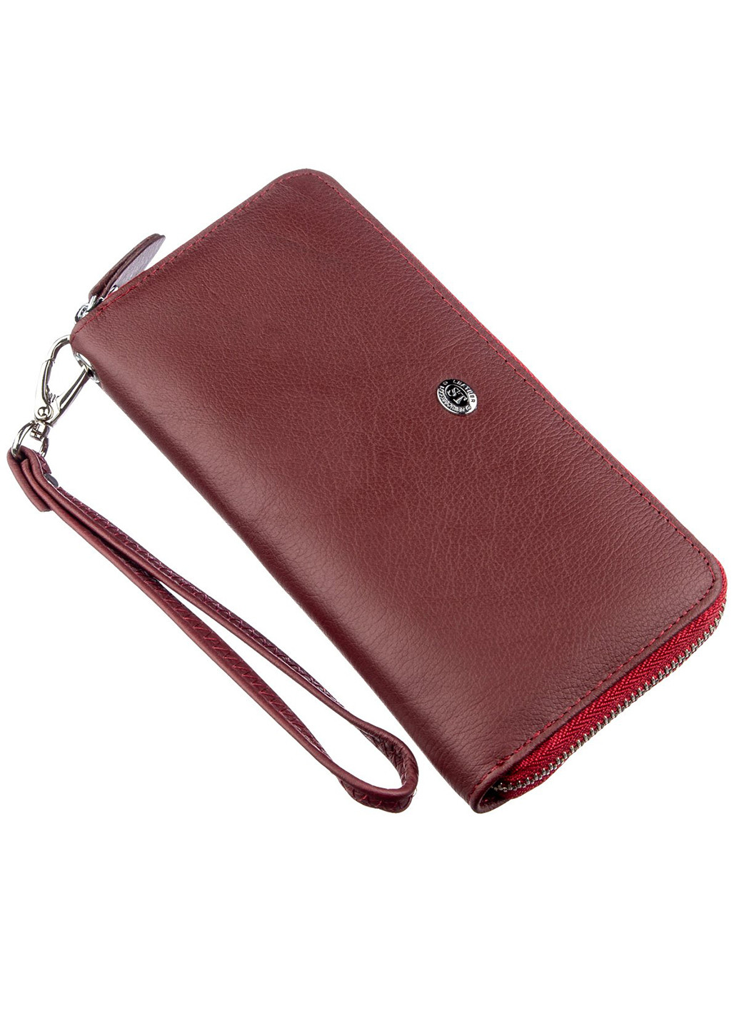 Жіночий шкіряний гаманець-клатч 9х18,5 см st leather (229459184)