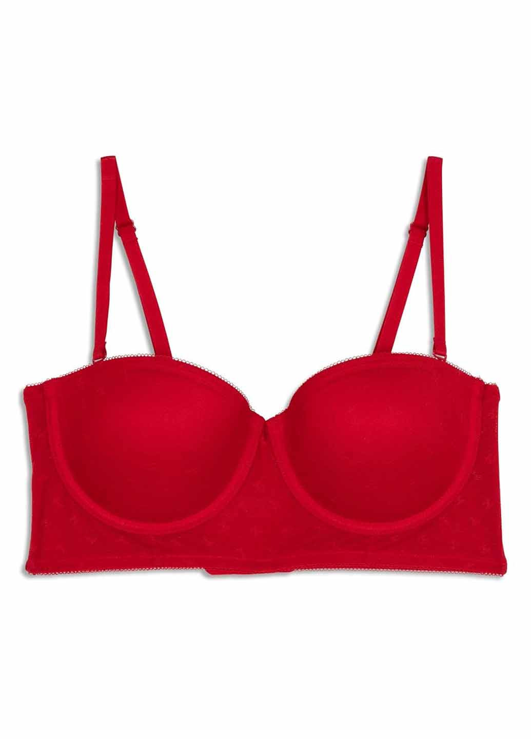 Червоний балконет бюстгальтер Tommy Hilfiger з кісточками нейлон