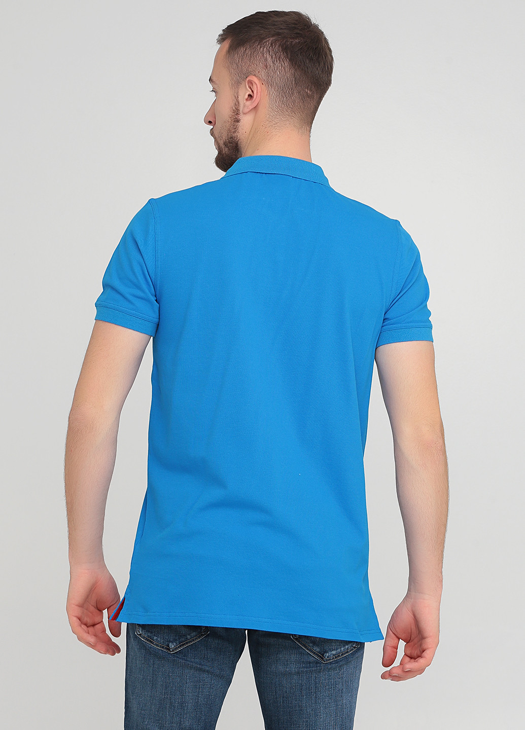 Синяя футболка-тенниска для мужчин Gant однотонная