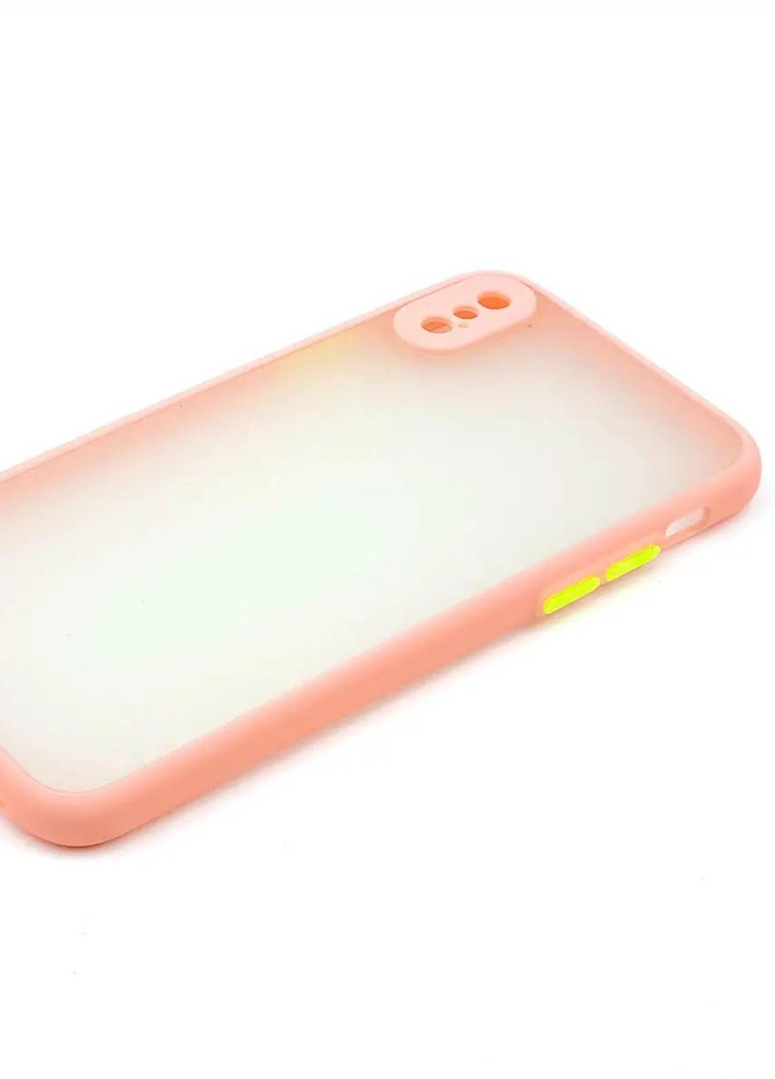 Силиконовый Чехол Накладка Avenger Totu Series Separate Camera Для iPhone X/Xs Pink No Brand (254091570)