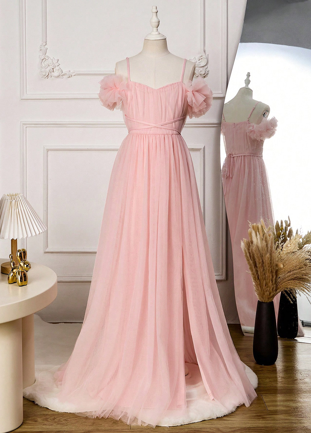 Блідо-рожева сукня SHEIN (343353884)