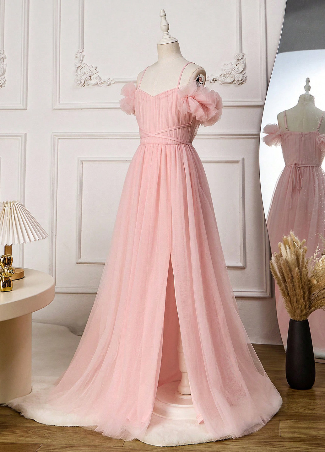 Блідо-рожева сукня SHEIN (343353884)