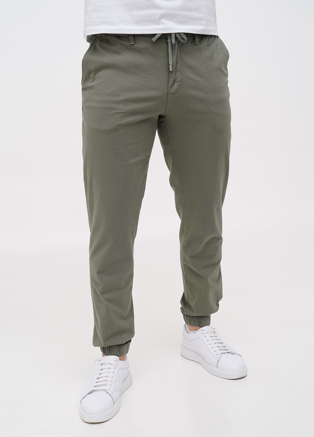 Хаки кэжуал демисезонные джоггеры брюки Trend Collection