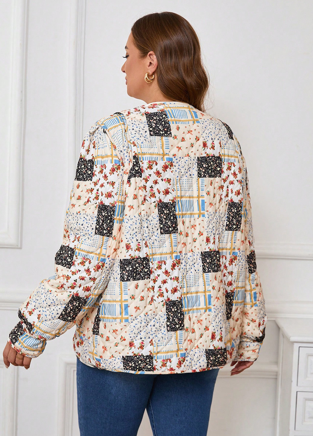 Комбинированная летняя куртка SHEIN