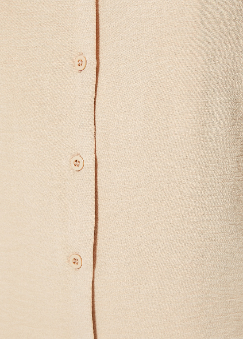 Бежевая кэжуал рубашка однотонная KOTON