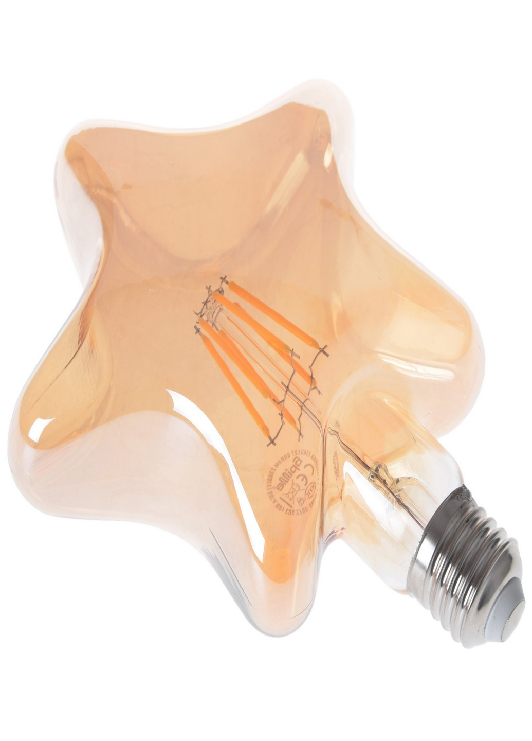 LED E27 6W WW L143 COG лампа светодиодная (мат. золото) Brille (185914219)