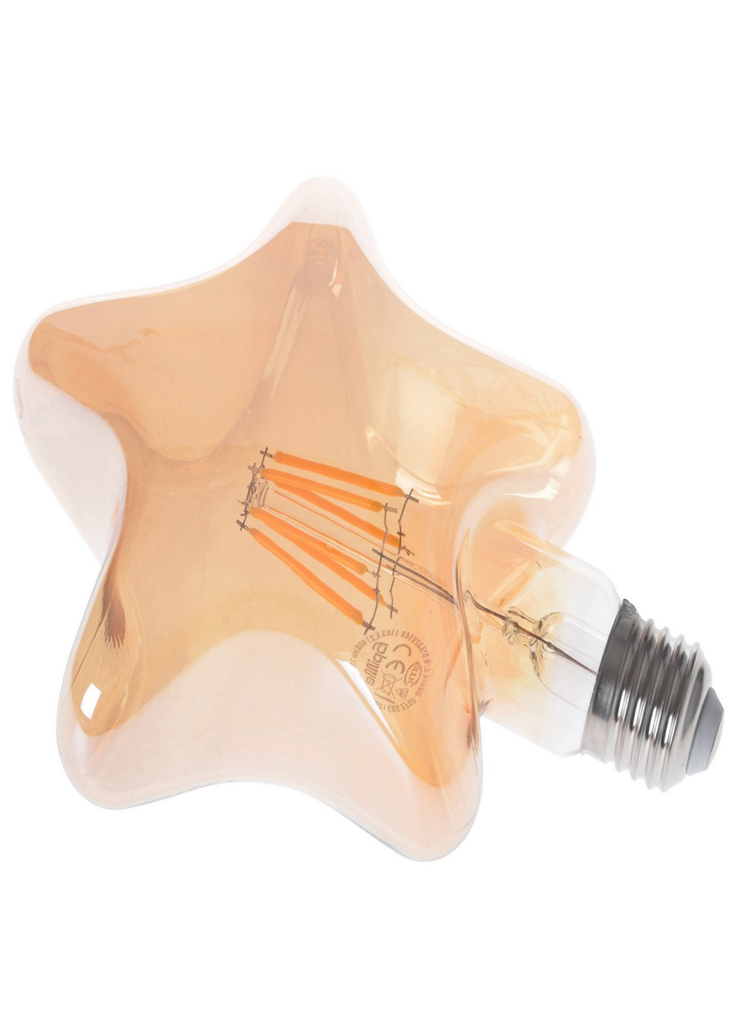 LED E27 6W WW L143 COG лампа светодиодная (мат. золото) Brille (185914219)