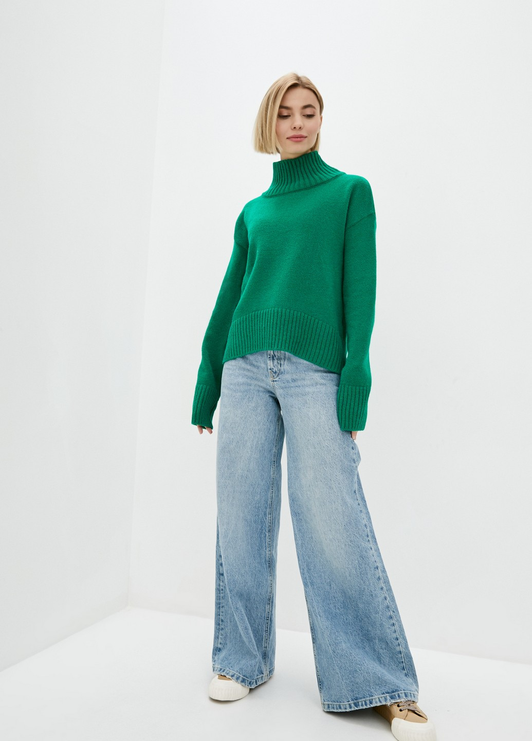 Зеленый демисезонный свитер Sewel