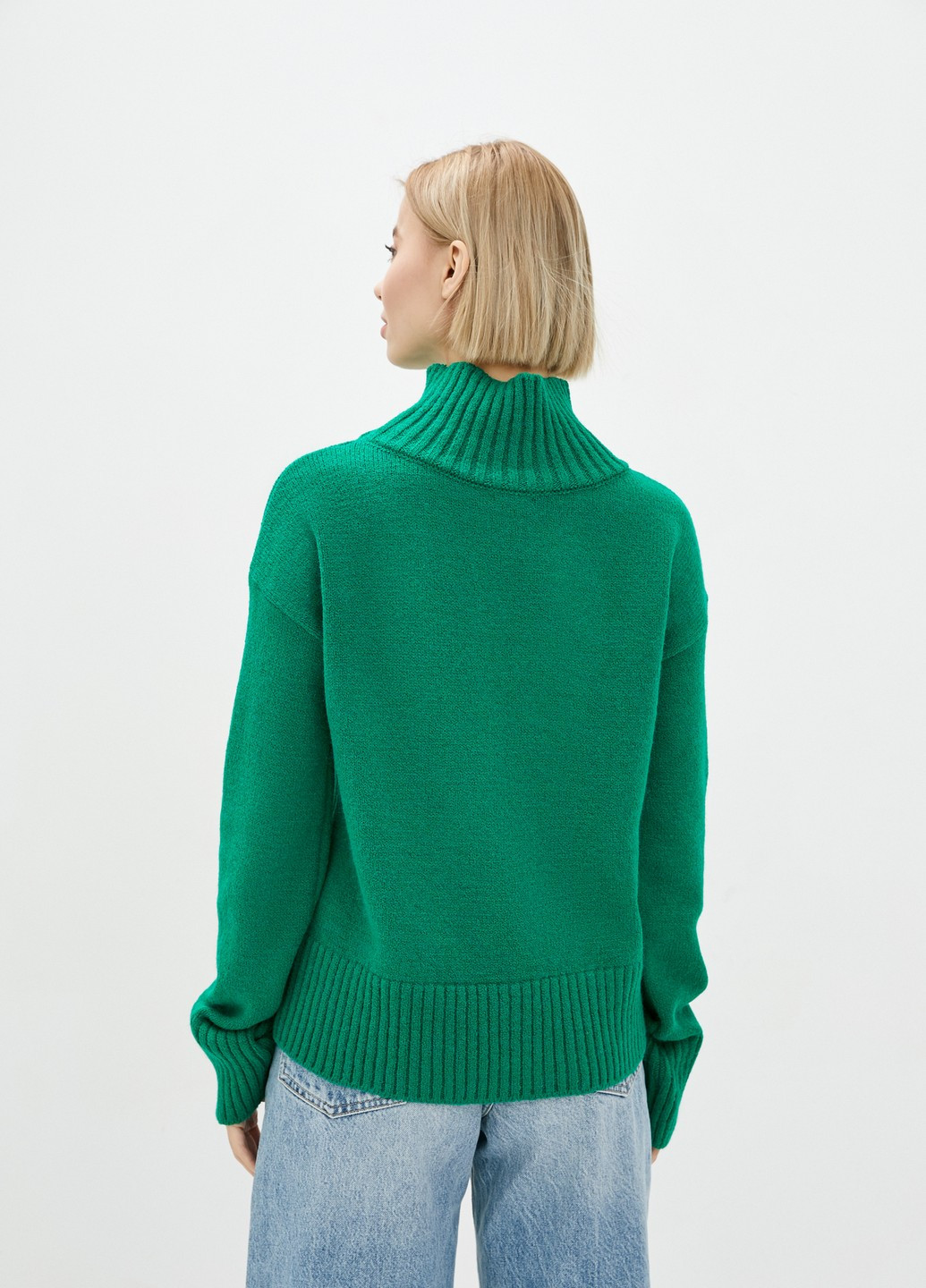 Зелений демісезонний светр Sewel