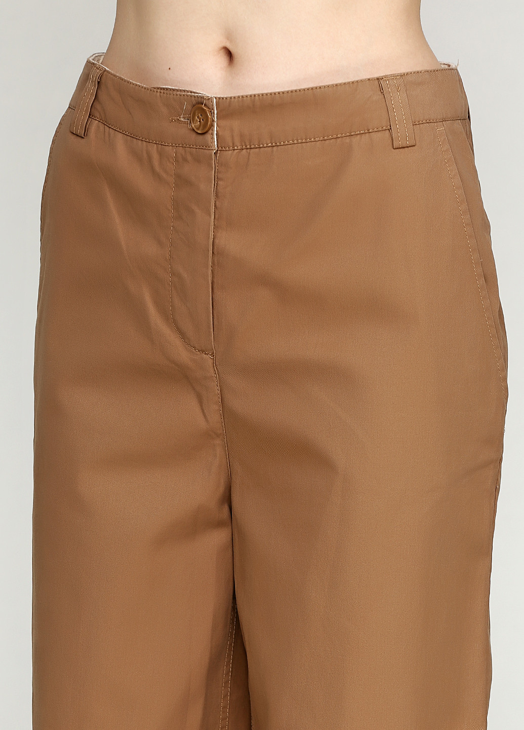 Светло-коричневые кэжуал демисезонные клеш брюки Cos