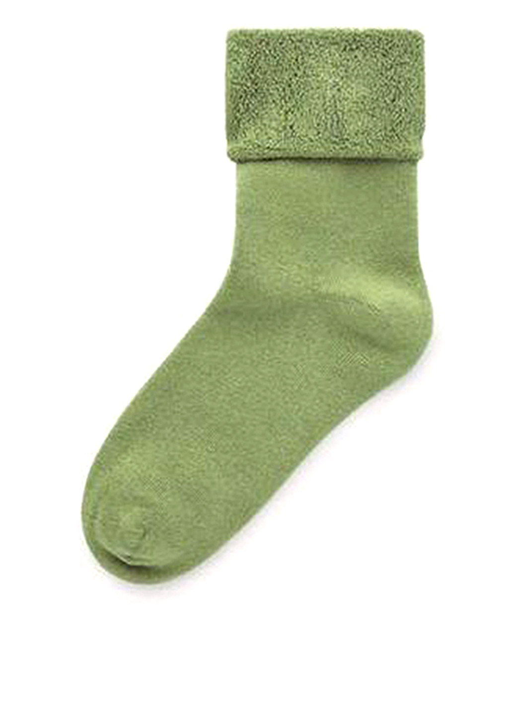 Носки Cos однотонные светло-зелёные повседневные