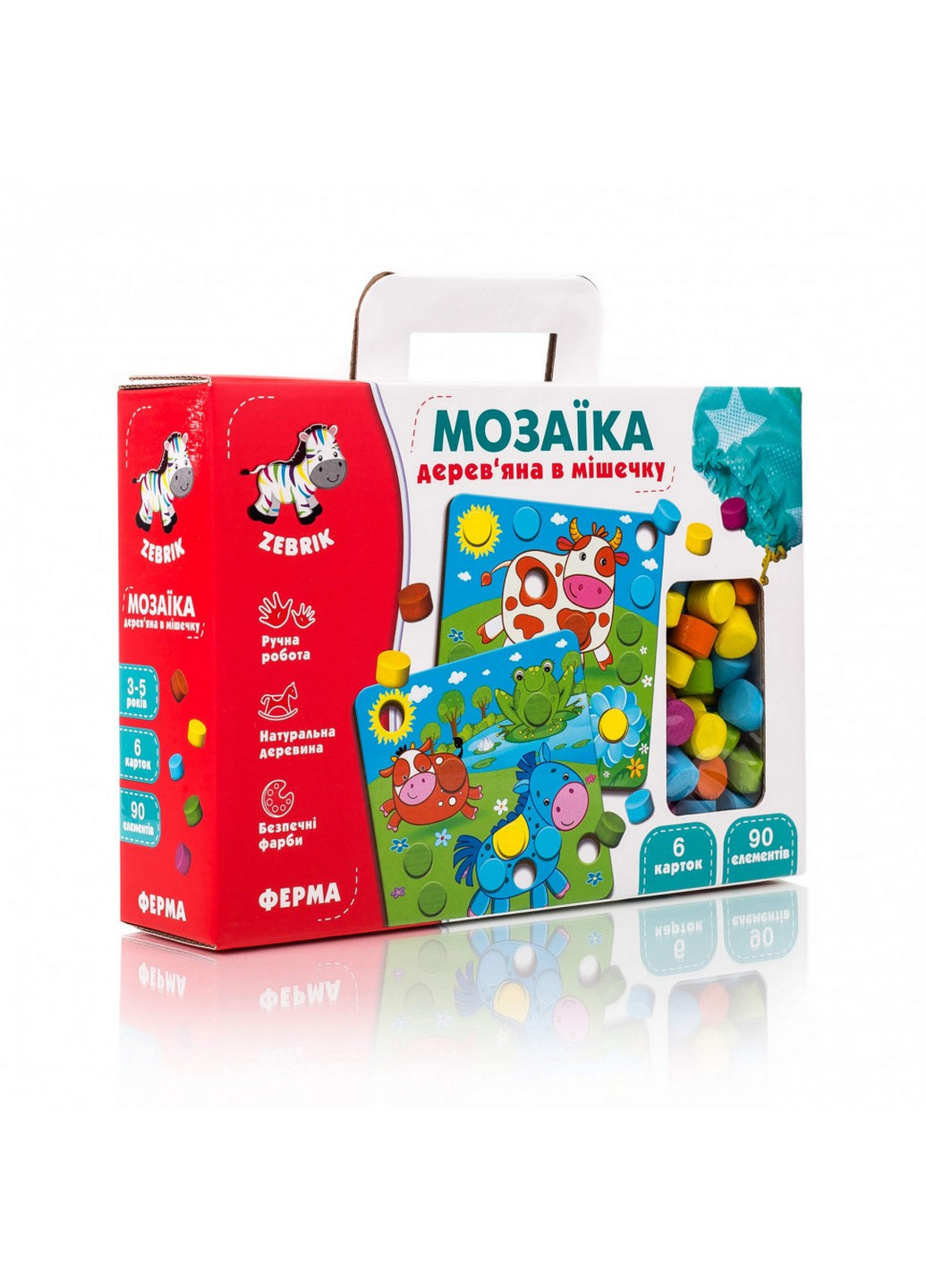 Деревянная мозаика 90 пр Vladi toys (253063771)