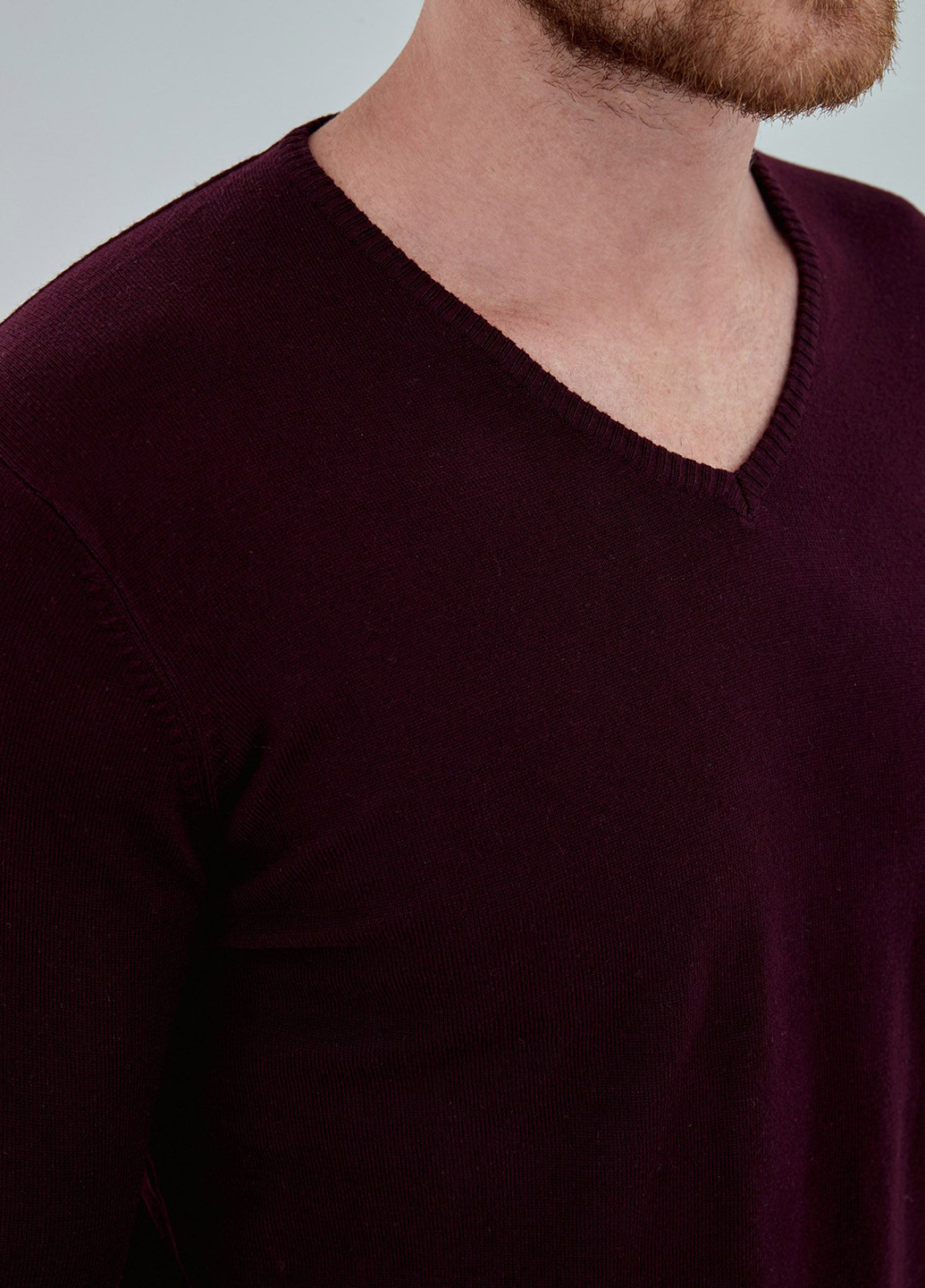 Бордовый демисезонный пуловер пуловер Piazza Italia