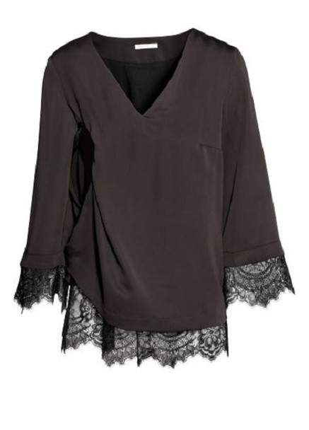 Чорна блуза для годуючих H&M
