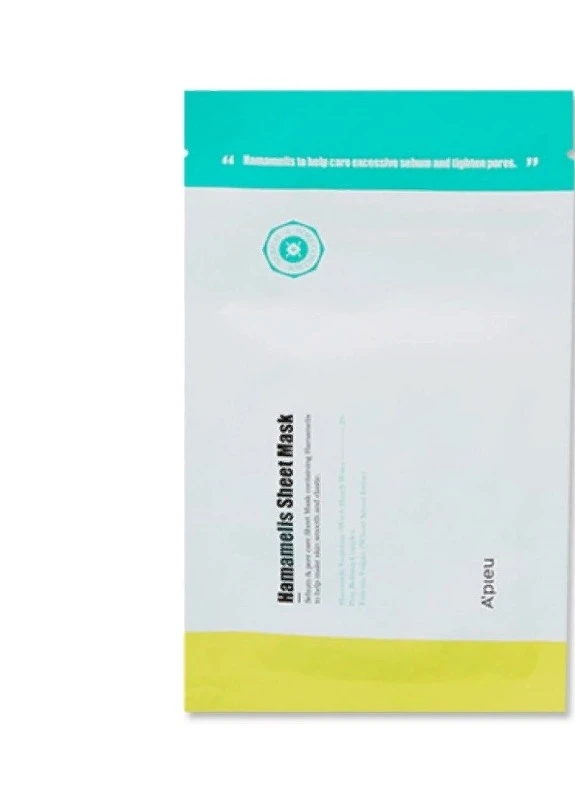 Тканинна маска для матування шкіри обличчя з гамамелісу Hamamelis Sheet Mask 21 г A'pieu (248204623)