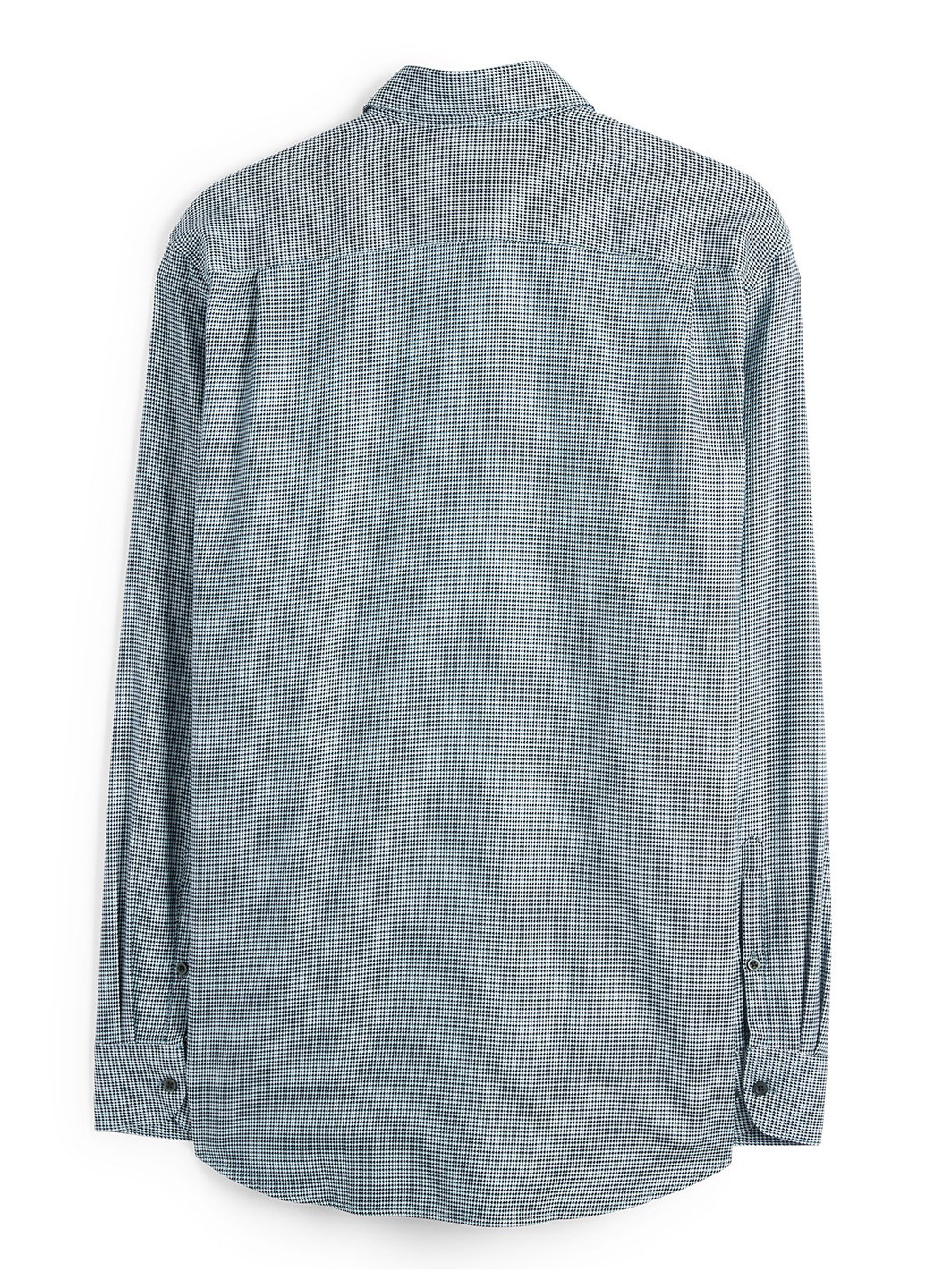 Голубой классическая, кэжуал рубашка с абстрактным узором C&A