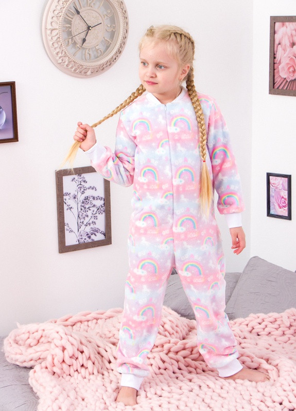 Світло-рожева зимня комбінезон для дівчинки (p-6981) Носи своє